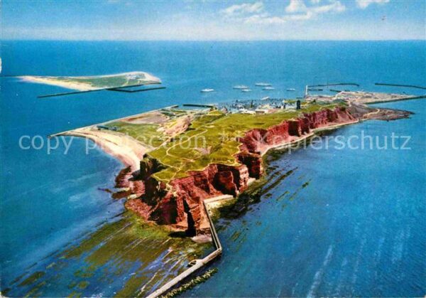 Helgoland Fliegeraufnahme mit Badedüne