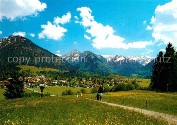 Oberstdorf mit Kegelkopf Krottenkopf Fürschiesser