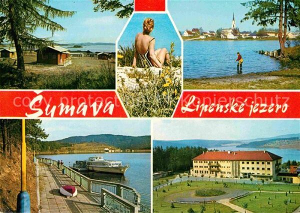 Sumava Czechia Lipenske jezero Horni Plana Karlak Frym