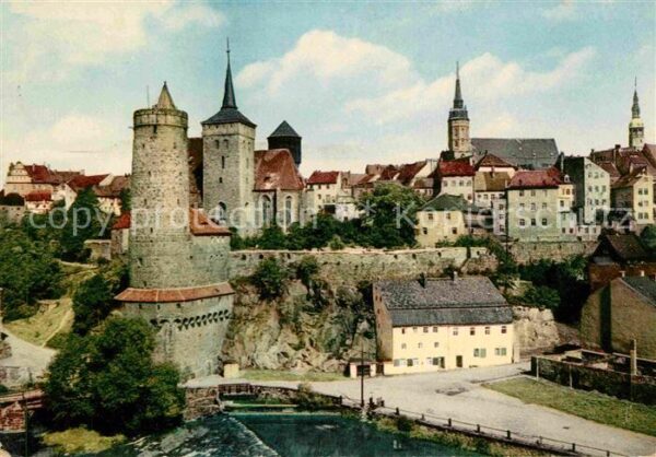 Bautzen Stadtblick Alte Wasserkunst Michaeliski