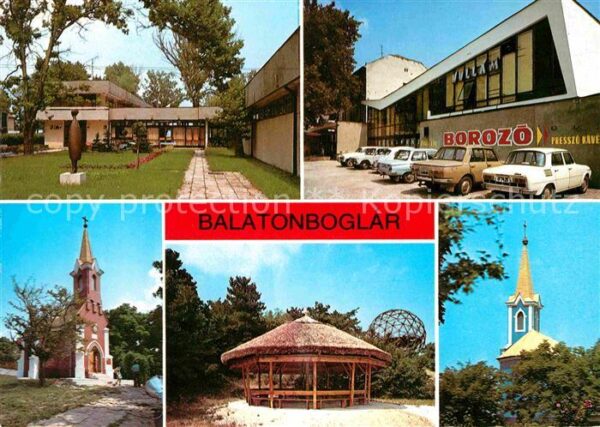 Balatonboglar Teilansichten Kirchen Pavillon