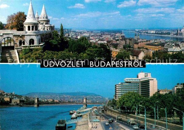Budapest Panorama Schloss Donaupartie