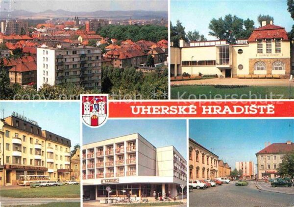 Uherske Hradiste Celkovy pohled Slovacke muzeum Hotel Gr