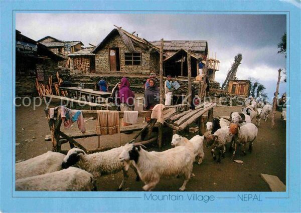 Nepal Bergdorf Motiv
