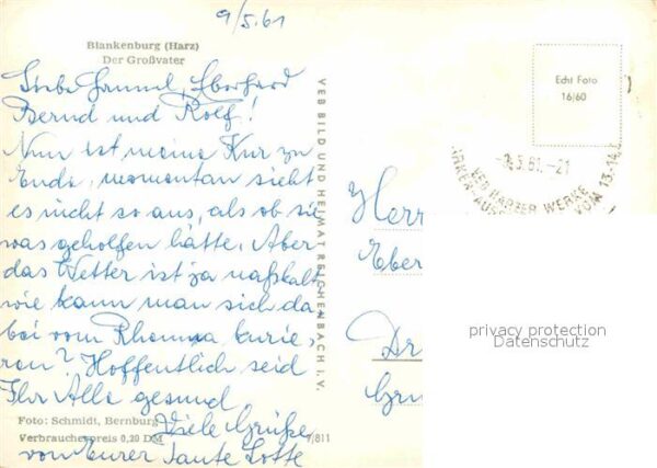 Blankenburg Harz Der Grossvater – Bild 2