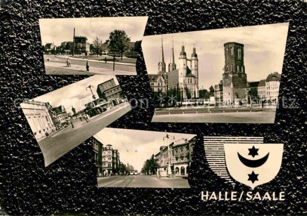 Halle Saale Teilansichten Turm Kirche