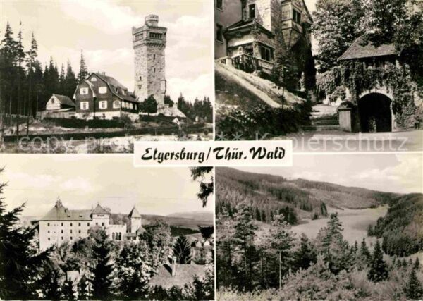 Elgersburg Turm Schloss Panorama