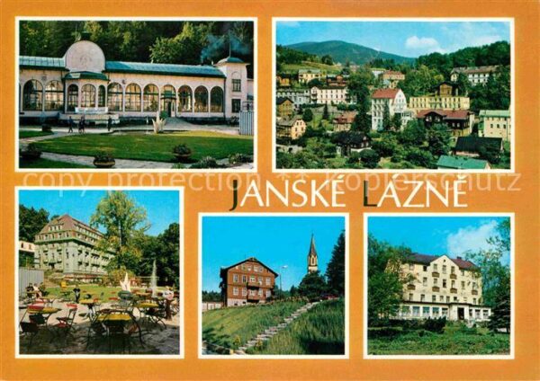 Janske Lazne Kolonada Areal lazenskych hotelu Jansky