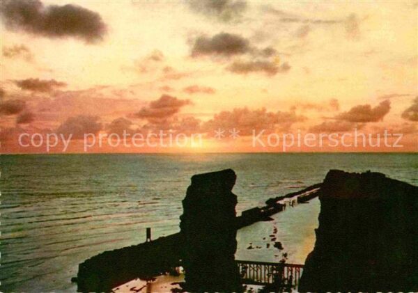 Helgoland Lange Anna Abendstimmung
