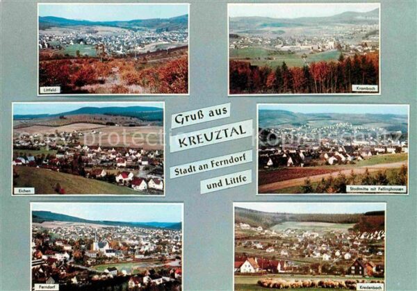 Kreuztal Westfalen Littfeld Kronbach Eichen Stadtmitte mit