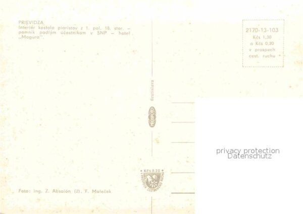 Prievidza Interier kostola piaristov pomnik padly – Bild 2