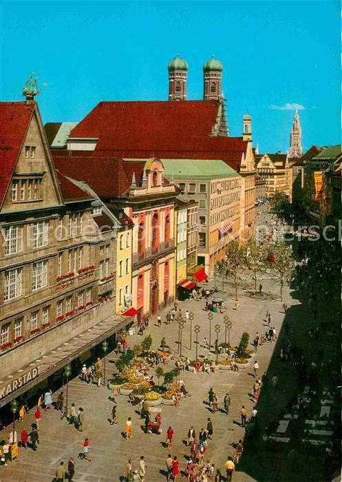 Muenchen Kaufingerstrasse Fussgängerzone