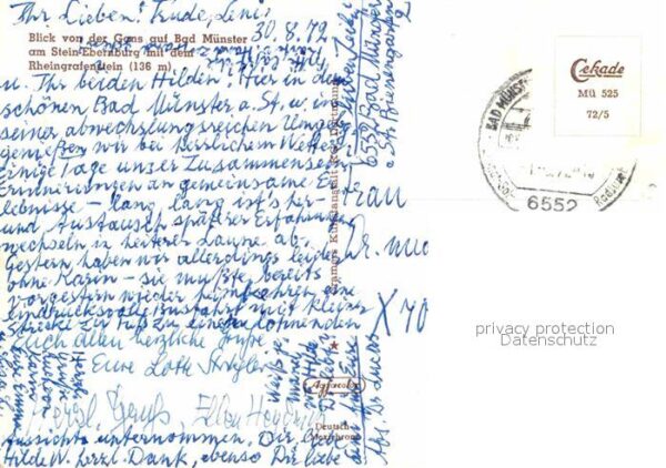 Bad Muenster Stein Ebernburg mit dem Rheingrafenstein – Bild 2