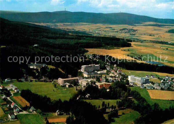 Bad Alexandersbad mit Ochsenkopf und Schneeberg Fliegerau