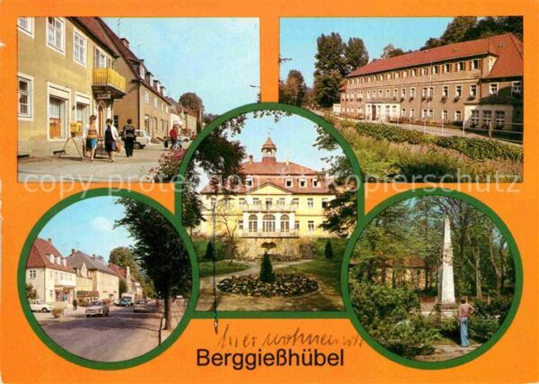 Berggiesshuebel Karl Marx Str Postmeilensäule Kurhaus P