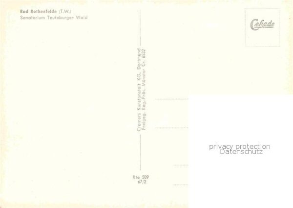 Bad Rothenfelde Sanatorium Teutoburger Wald Fliegeraufn – Bild 2