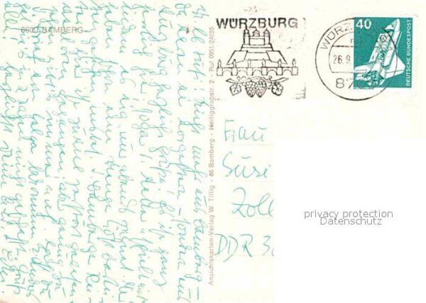 Bamberg Altes Rathaus Regnitz mit Michelsberg D – Bild 2