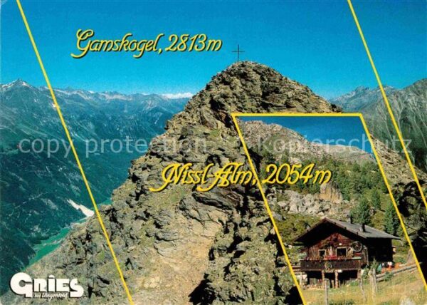 Gries Laengenfeld Tirol Nissl Alm mit Gamskogel