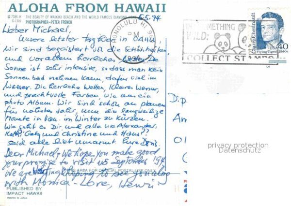 Honolulu Waikiki Beach Fliegeraufnahme – Bild 2