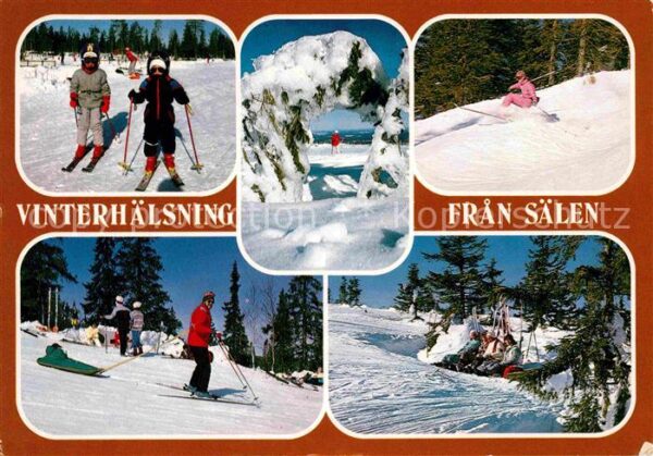 Dalarna Vinterhälsning fran Sälen
