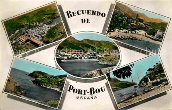 Port Bou Teilansichten Küste Hafen Berge
