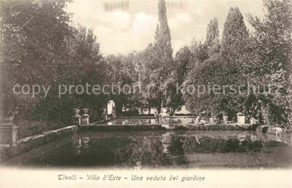 Tivoli Villa d_Este una veduta del giardino