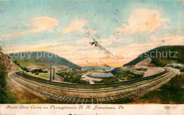 Johnstown Pennsylvania Horse Shoe Curve on Pennsylvania Railro