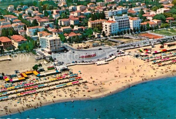 Riccione Spiaggia Strand Fliegeraufnahme