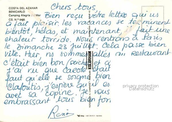 Benicarlo Camping Alegria del Mar Costa del Azaha – Bild 2