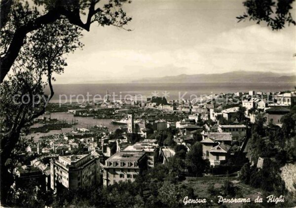 Genova Genua Liguria Panorama da Righi