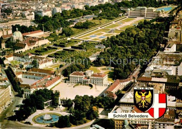 Wien Schloss Belvedere mit Palais Schwarzenb
