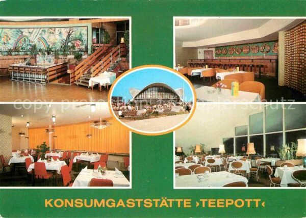 Rostock-Warnemuende Konsumgaststätte Teepott Bar Restaurant