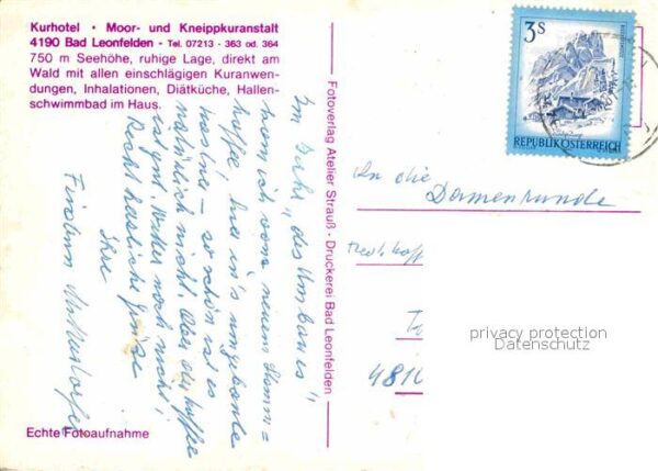 Bad Leonfelden Moor und Kneippkuranstalt Hallenbad – Bild 2