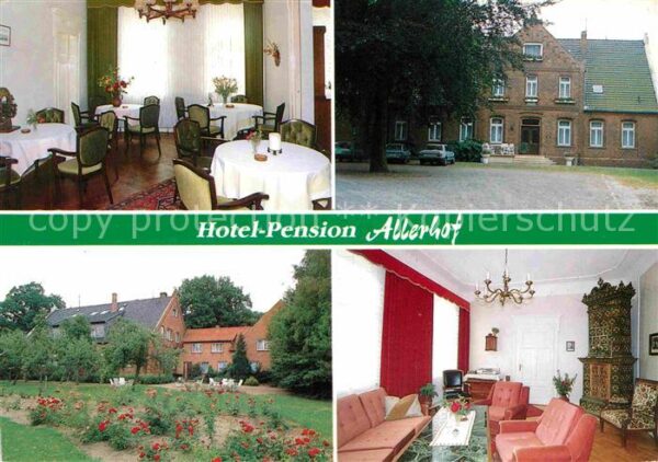 Bosse Rethem Hotel Pension Allerhof Gastraum Garten