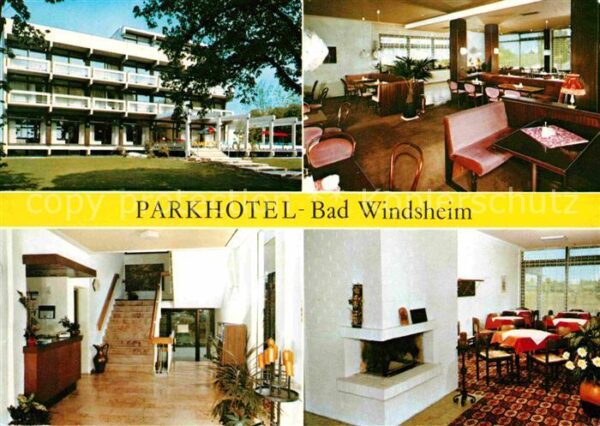 Bad Windsheim Parkhotel Gaststube Treppenaufgang Kami