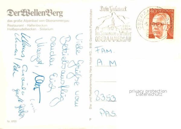 Oberammergau Alpenbad Der Wellen Berg Restaurant Hal – Bild 2