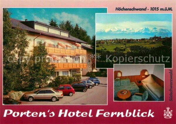 Hoechenschwand Portens Hotel Fernblick Panorama