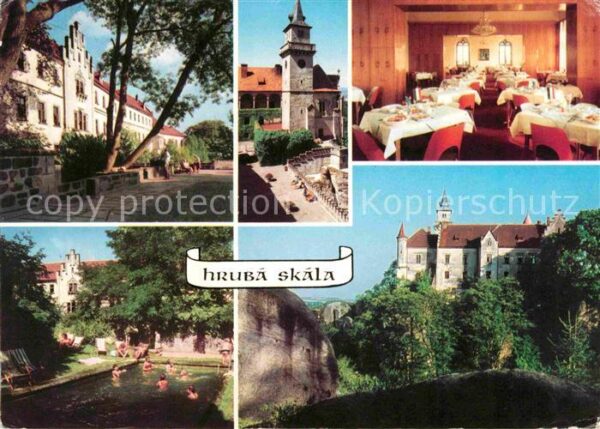 Hruba Skala Zamek Jidelna Koupaliste u zamek