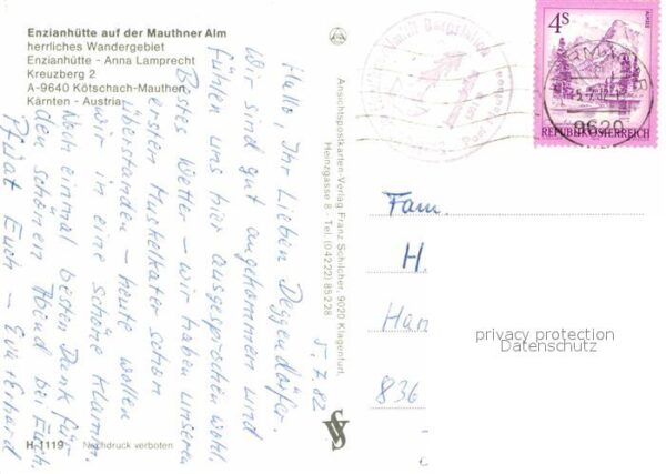Mauthen Enzianhütte Mauthner Alm Sessellift – Bild 2