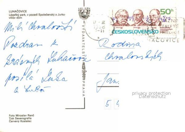 Luhacovice Lazenky park v pozadi Spolensky a Jurko – Bild 2