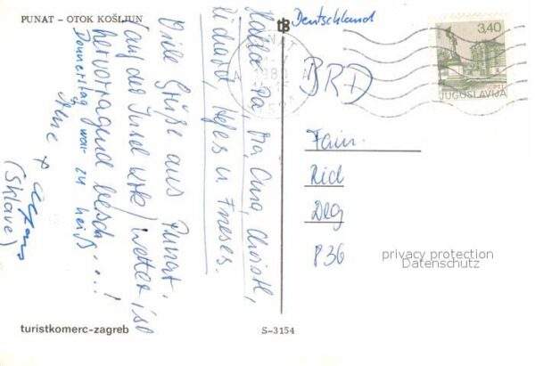 Punat Otok Kosljun Fliegeraufnahme – Bild 2