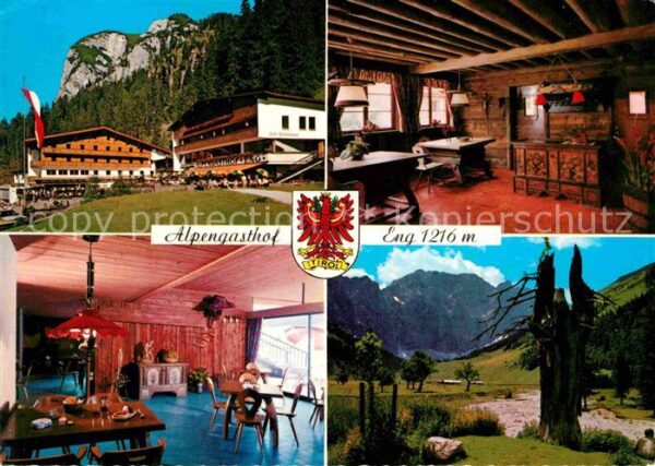 Eng Hinterriss Tirol Alpengasthof Eng Bar Gaststube Panorama