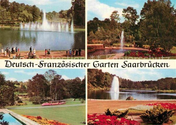 Saarbruecken Dt franz Garten Fontänen Springbrunnen
