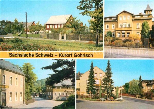 Gohrisch Dorfplatz Kurheim FDGB Heim Erholung Te