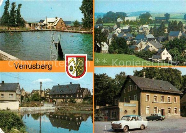 Venusberg Zschopau Freibad Teilansichten Gasthaus Zur Spin