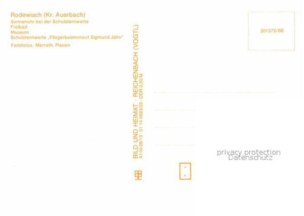 Rodewisch Sonnenuhr Schulsternwarte Fliegerkosmon – Bild 2