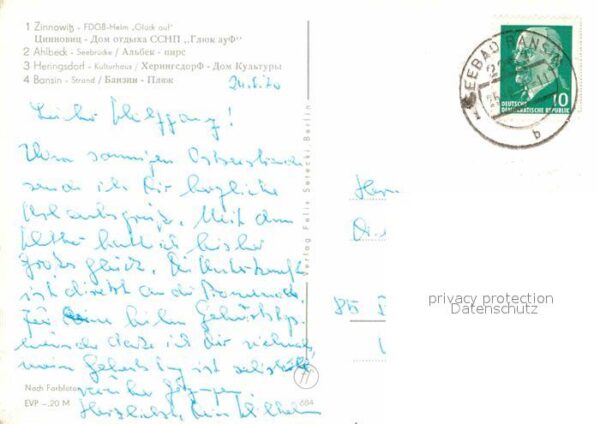 Insel Usedom Zinnowitz FDGB Heim Glück auf Ahlbeck S – Bild 2