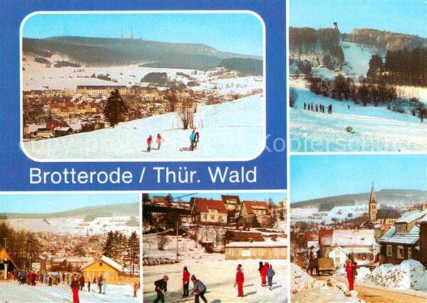Brotterode Gr Inselsberg Schanze Ski Übungshang Ei
