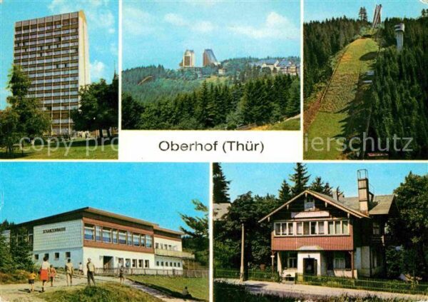 Oberhof Thueringen FDGB Erholungsheim Rennsteig Interhotel
