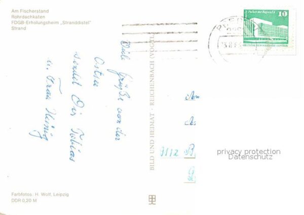 Zingst Ostseebad Am Fischerstand Rohrdachkaten FDGB Erho – Bild 2